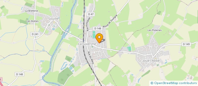 localisation de l'entreprise EURL ALEXANDRE FRANCK  SAINTE-JAMME-SUR-SARTHE