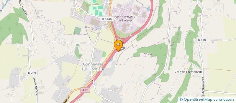 localisation de l'entreprise EURL ALEXIS HEMERY  GONNEVILLE-SUR-HONFLEUR