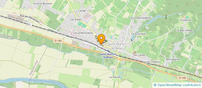 localisation de l'entreprise EURL ALFESTON LAURENT  SAINT-MARTIN-LE-BEAU