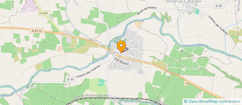 localisation de l'entreprise EURL ALIBEU LAURENT à PEZENS