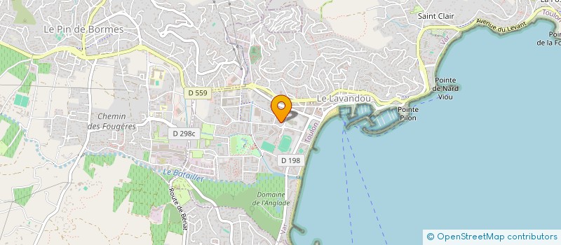 localisation de l'entreprise EURL ALINE LAPLANTE à LE LAVANDOU