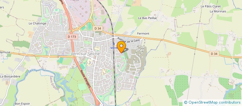 localisation de l'entreprise EURL ALIX MANUELA  VERN-SUR-SEICHE