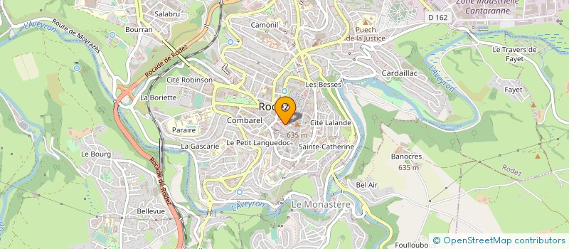 localisation de l'entreprise EURL ALIZE  RODEZ