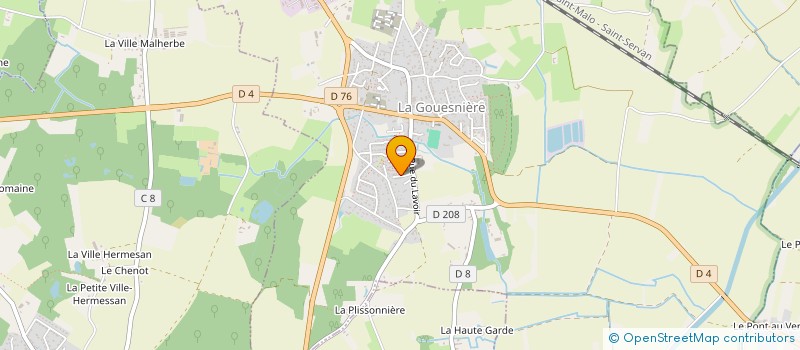 localisation de l'entreprise EURL ALIZEE MICHEL  LA GOUESNIERE