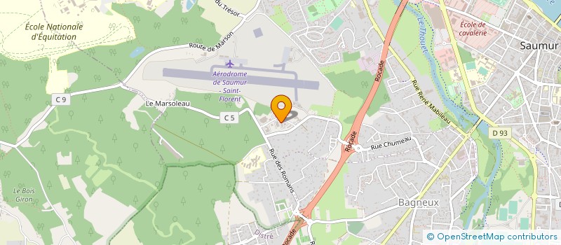 localisation de l'entreprise EURL ALLO TAXI DES 7 VOIES à SAUMUR