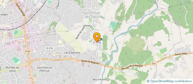 localisation de l'entreprise EURL ALONSO AMENAGEMENTS à SAINT-PRIVAT-DES-VIEUX