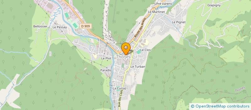 localisation de l'entreprise EURL ALPES-MARINES à THONES