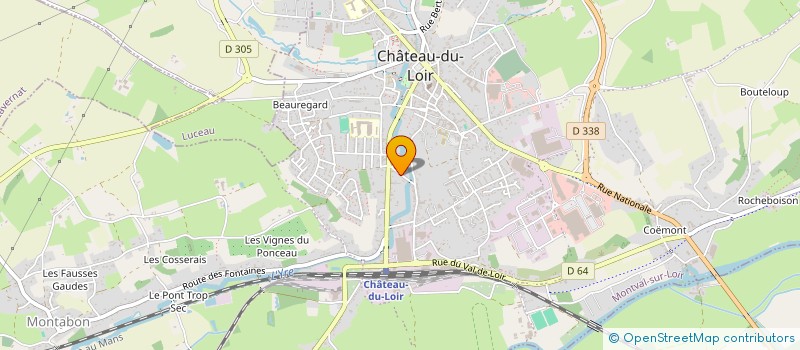 localisation de l'entreprise EURL ALPHA DEPANNAGES  MONTVAL-SUR-LOIR