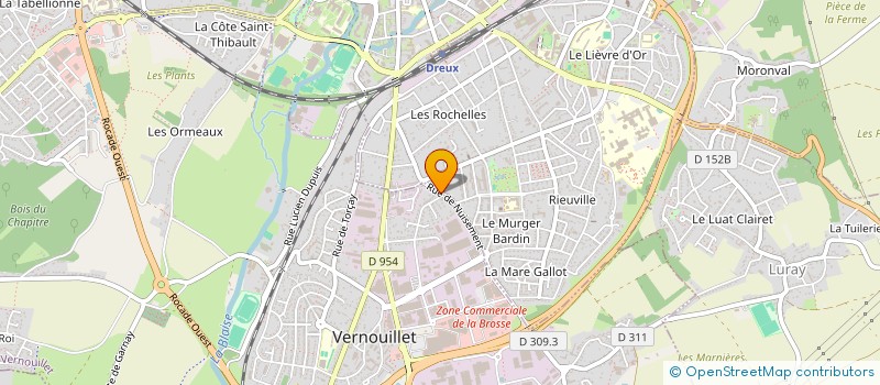 localisation de l'entreprise EURL ALPHA DISTRIBUTION à DREUX