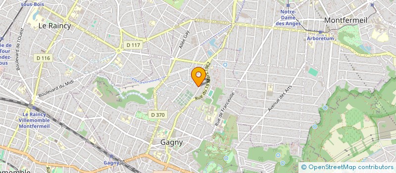 localisation de l'entreprise EURL ALPHI PECHE  GAGNY