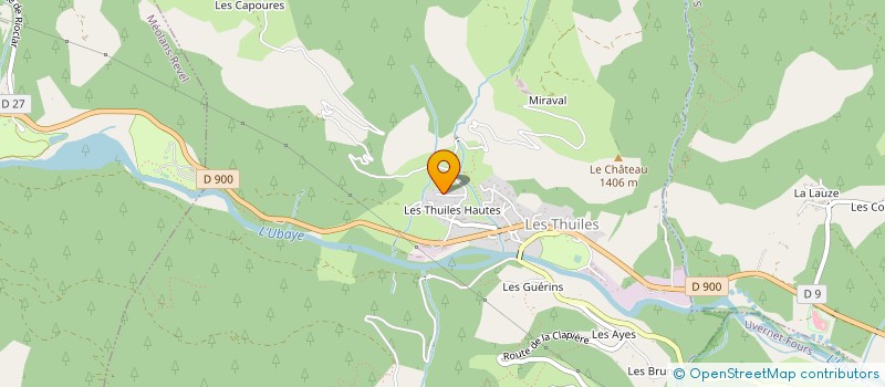 localisation de l'entreprise EURL ALPHONSO  LES THUILES