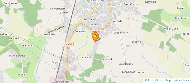 localisation de l'entreprise EURL ALTHERIS  PLUVIGNER