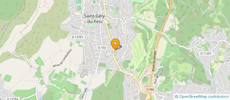 localisation de l'entreprise EURL AMALOU J - ELECTRICITE GENERALE à SAINT-GELY-DU-FESC