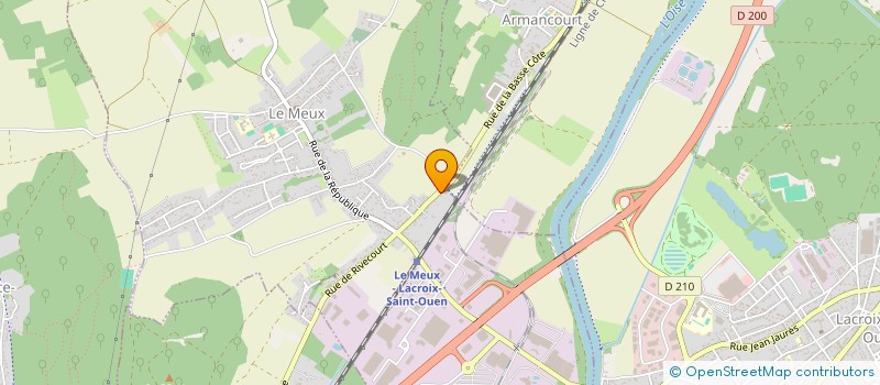 localisation de l'entreprise EURL AMBULANCES CARO  LE MEUX