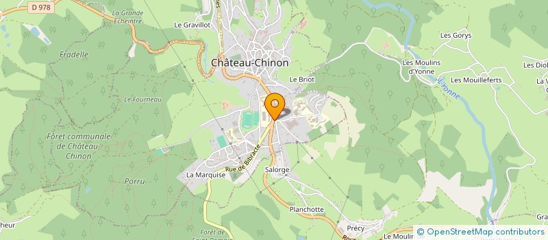 localisation de l'entreprise EURL AMBULANCES DUVERNOY à CHATEAU-CHINON (VILLE)