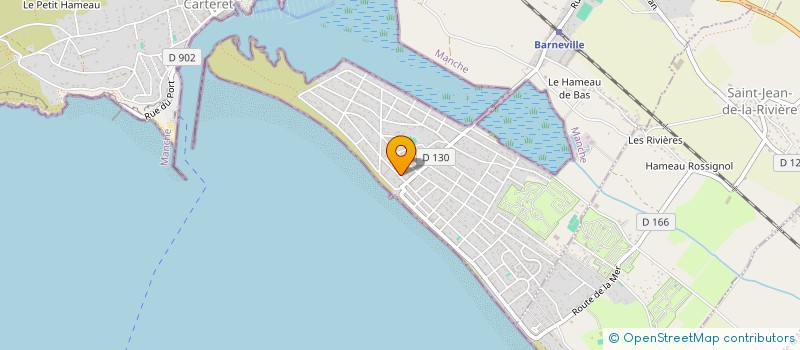 localisation de l'entreprise EURL AMBULANCES ET TAXIS COTE DES ILES  BARNEVILLE-CARTERET