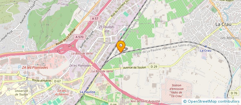 localisation de l'entreprise EURL AMBULANCES NOHA  LA CRAU