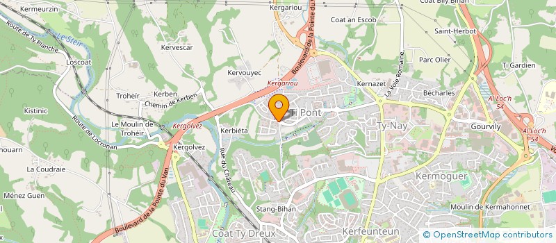 localisation de l'entreprise EURL AMELANE à QUIMPER