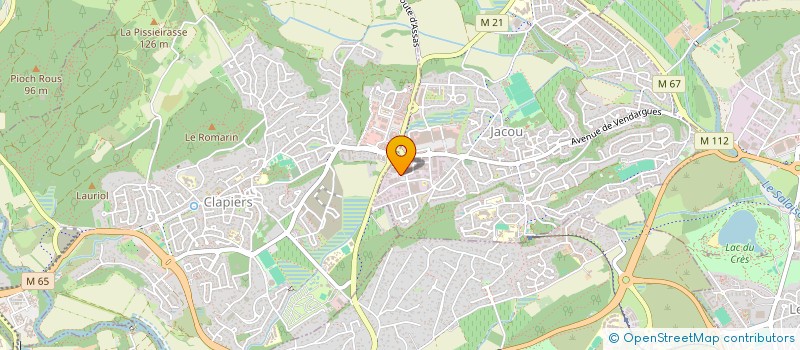 localisation de l'entreprise EURL AMENAGEUR RECHERCHE TERRAIN  JACOU