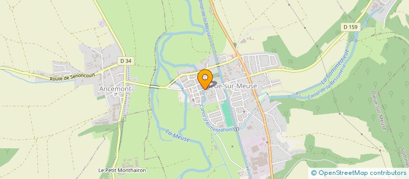 localisation de l'entreprise EURL AMIOT à DIEUE-SUR-MEUSE