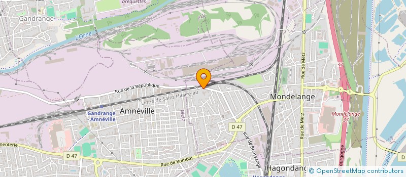 localisation de l'entreprise EURL AMO  MONDELANGE