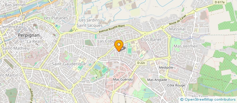 localisation de l'entreprise EURL AMPERE à PERPIGNAN