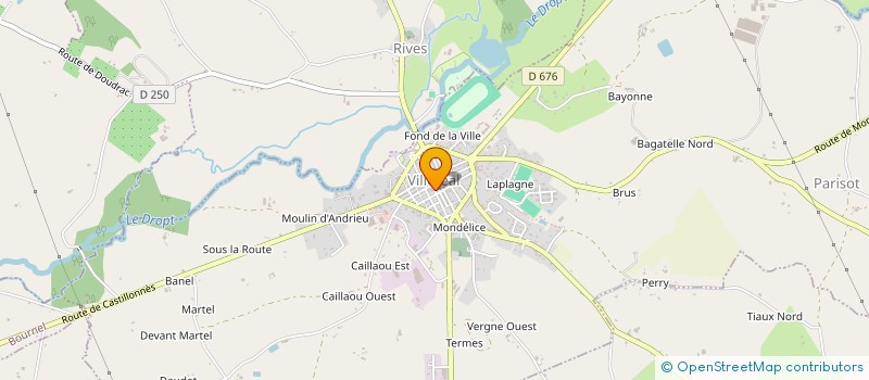 localisation de l'entreprise EURL AMTC FITNESS  VILLEREAL