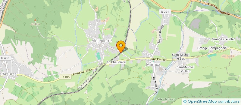 localisation de l'entreprise EURL ANDRE  AIGLEPIERRE