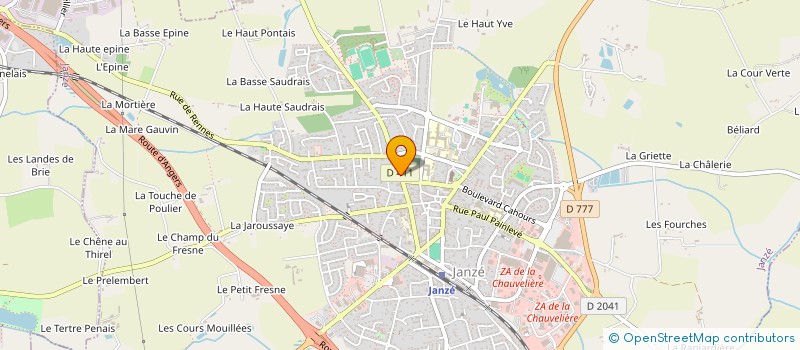 localisation de l'entreprise EURL ANDRE POULLAIN à JANZE