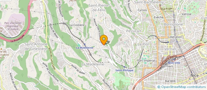 localisation de l'entreprise EURL ANDRIC à NICE