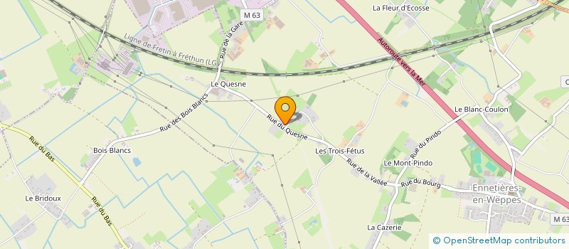 localisation de l'entreprise EURL ANDRIES NICOLAS  ENNETIERES-EN-WEPPES