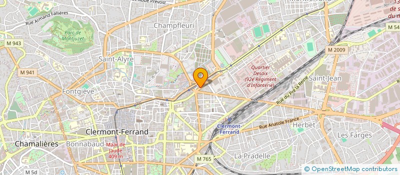 localisation de l'entreprise EURL ANDRIEU à CLERMONT-FERRAND