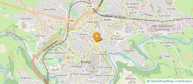 localisation de l'entreprise EURL ANDRIEU à RODEZ