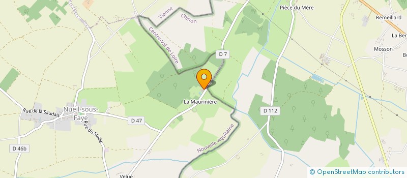 localisation de l'entreprise EURL ANGEBAULT à NUEIL-SOUS-FAYE