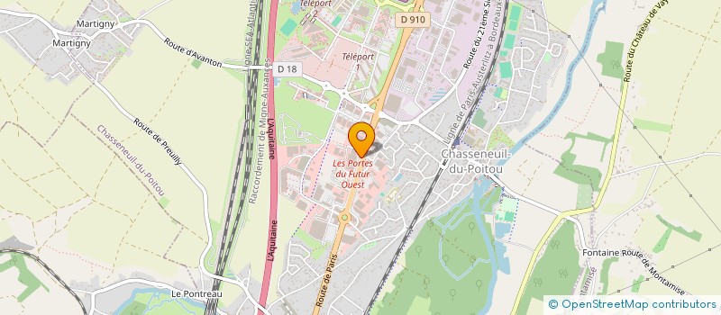 localisation de l'entreprise EURL ANGELE DESTOCK à CHASSENEUIL-DU-POITOU