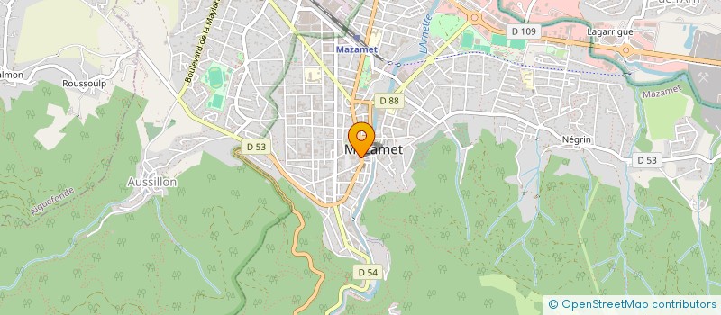 localisation de l'entreprise EURL ANGELIQUE TAILHADES à MAZAMET