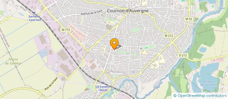 localisation de l'entreprise EURL ANIMAUX SERVICES  COURNON-D'AUVERGNE