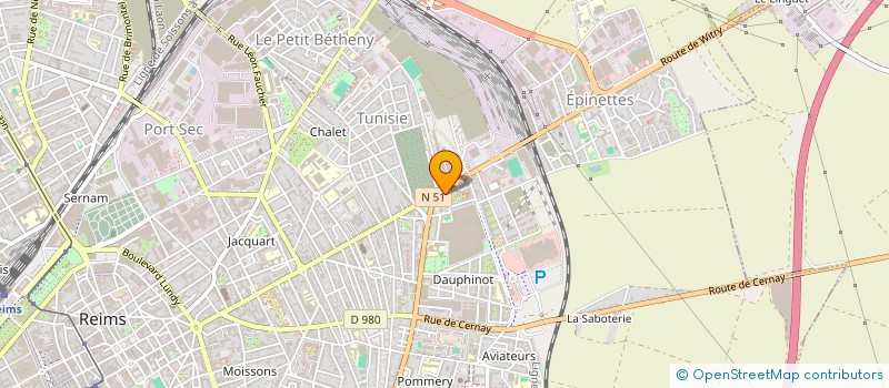 localisation de l'entreprise EURL ANNE MARIE DEWULF à REIMS