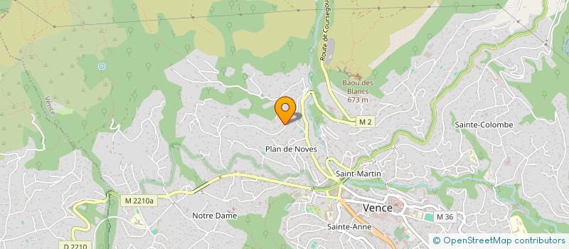 localisation de l'entreprise EURL ANTHEOR  VENCE