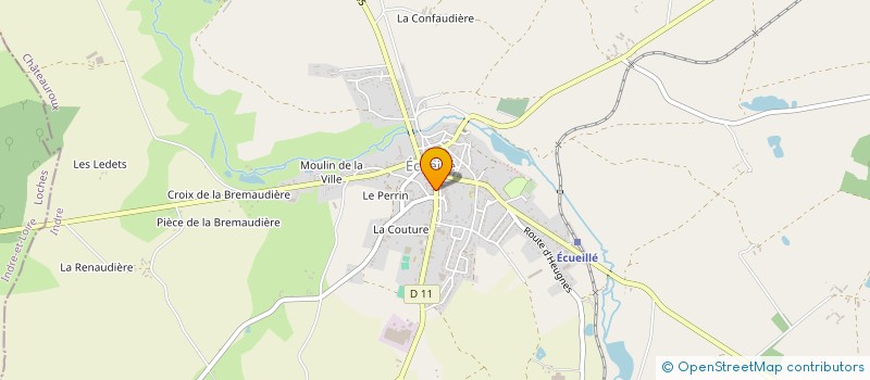 localisation de l'entreprise EURL ANTHONY CHEROUVRIER à ECUEILLE