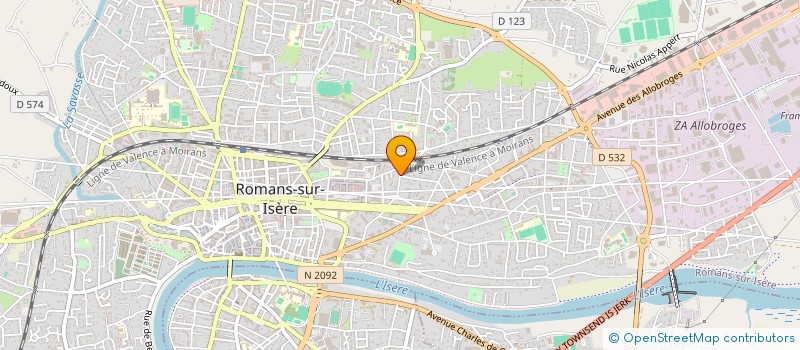 localisation de l'entreprise EURL APPALACHES  ROMANS-SUR-ISERE