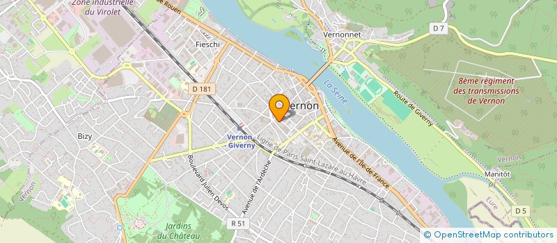 localisation de l'entreprise EURL AQUA THERM-ECO  VERNON