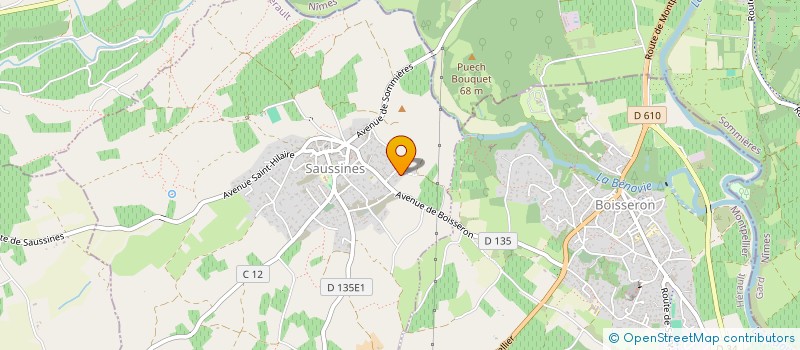 localisation de l'entreprise EURL AQUA - THERMIC  SAUSSINES