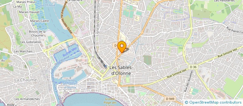 localisation de l'entreprise EURL AQUAMOTO à LES SABLES D'OLONNE