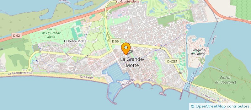 localisation de l'entreprise EURL AQUAVISION CROISIERE à LA GRANDE-MOTTE