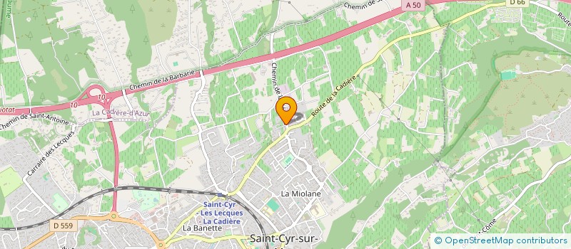 localisation de l'entreprise EURL AQUAVIVIER à SAINT-CYR-SUR-MER