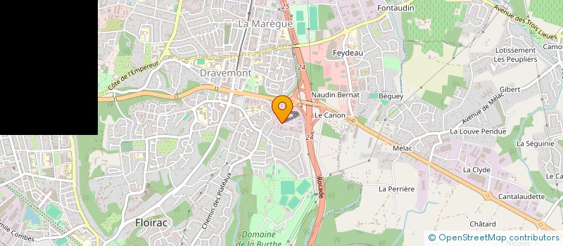 localisation de l'entreprise EURL AQUITAINE ASSAINISSEMENT ET PROTECTION DES BATIMENTS  FLOIRAC