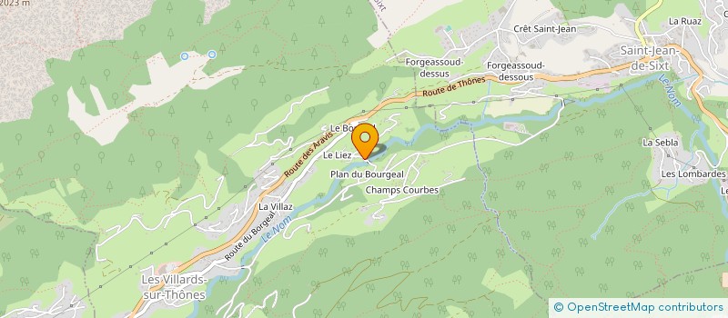 localisation de l'entreprise EURL ARAVIS MECA SERVICES  LES VILLARDS-SUR-THONES