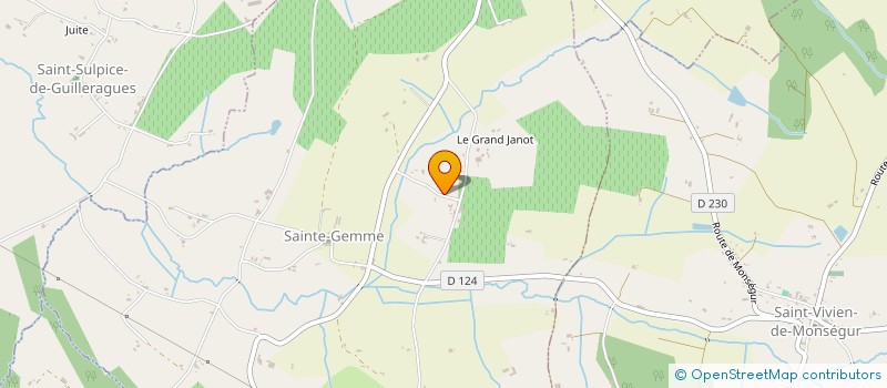 localisation de l'entreprise EURL ARBOREE à SAINTE-GEMME