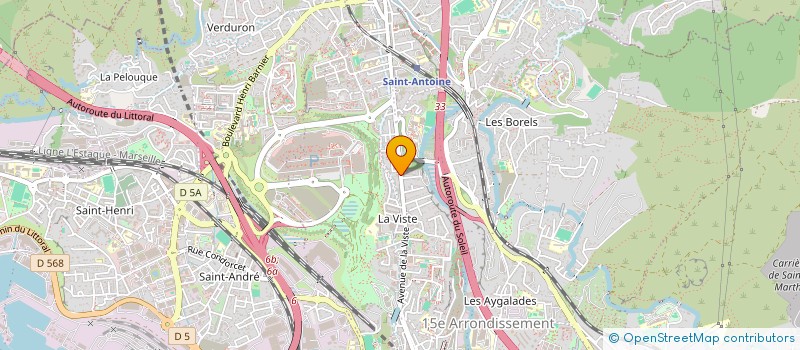 localisation de l'entreprise EURL ARC EN CIEL à MARSEILLE
